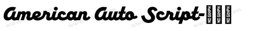 American Auto Script字体转换